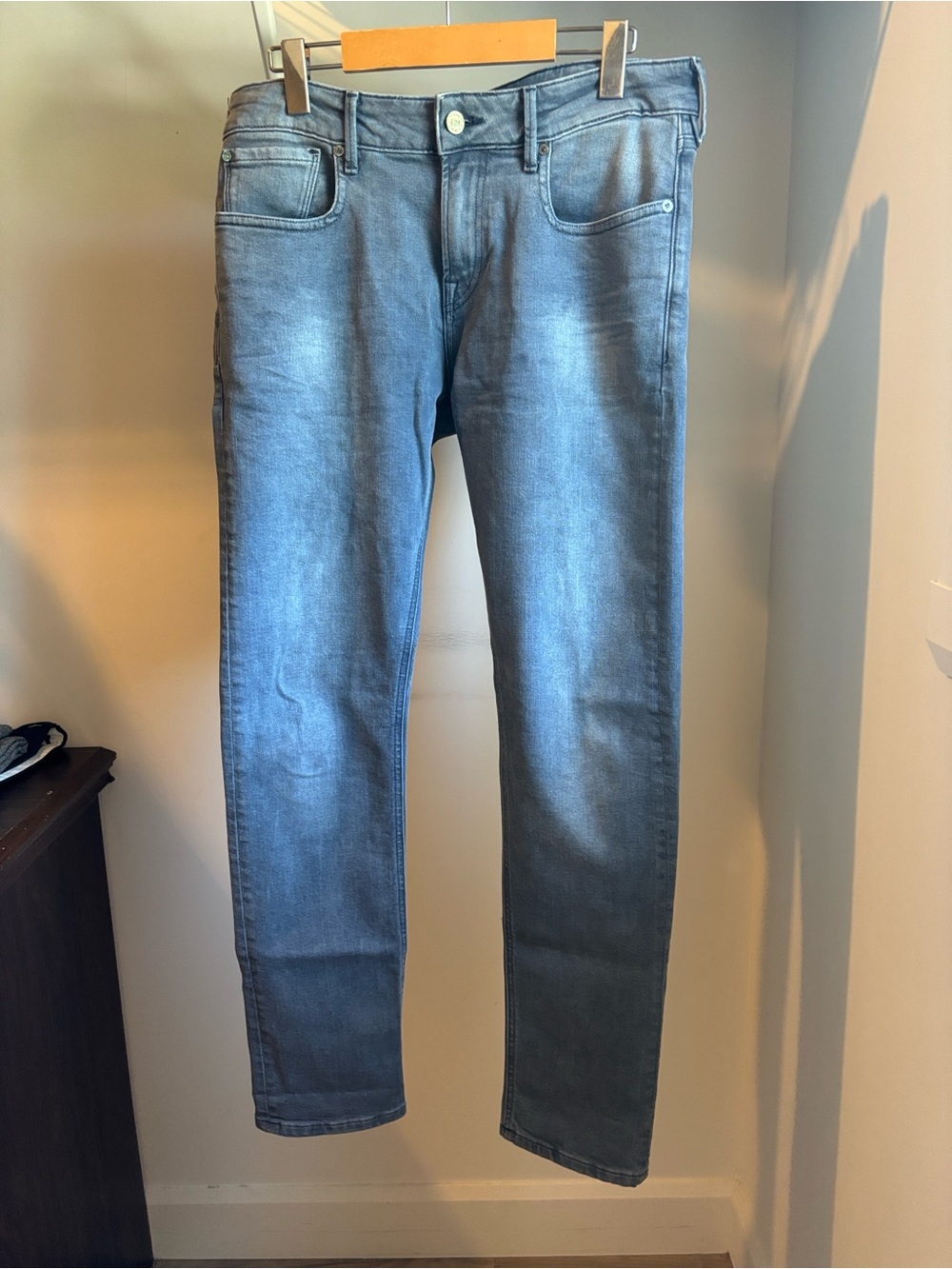 Scotch & Soda Amsterdams Blauw Gray Slim Stretch Jeans W32 L32 Washed Denim